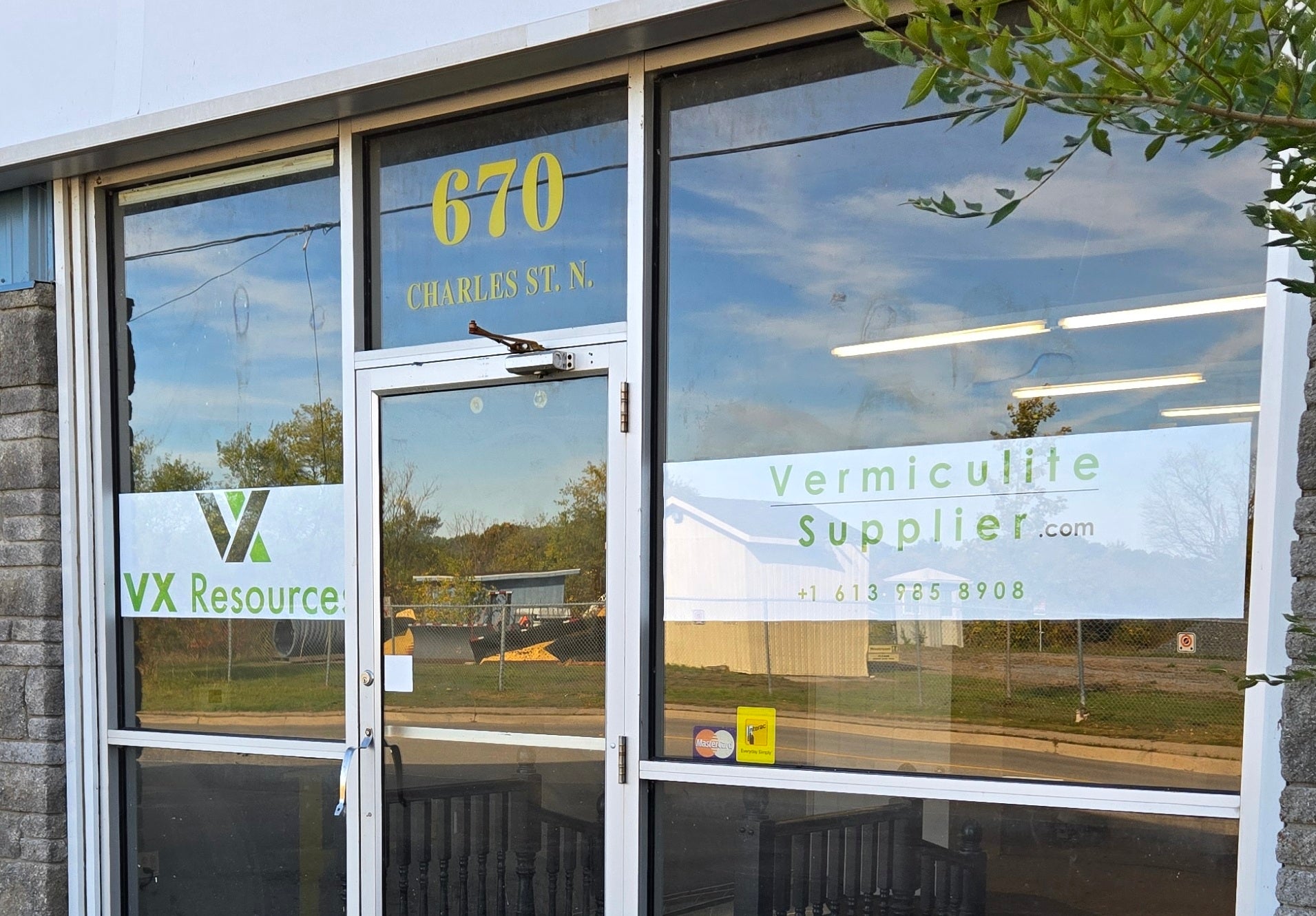 VX Resources Canada facility entrance in Gananoque, Ontario